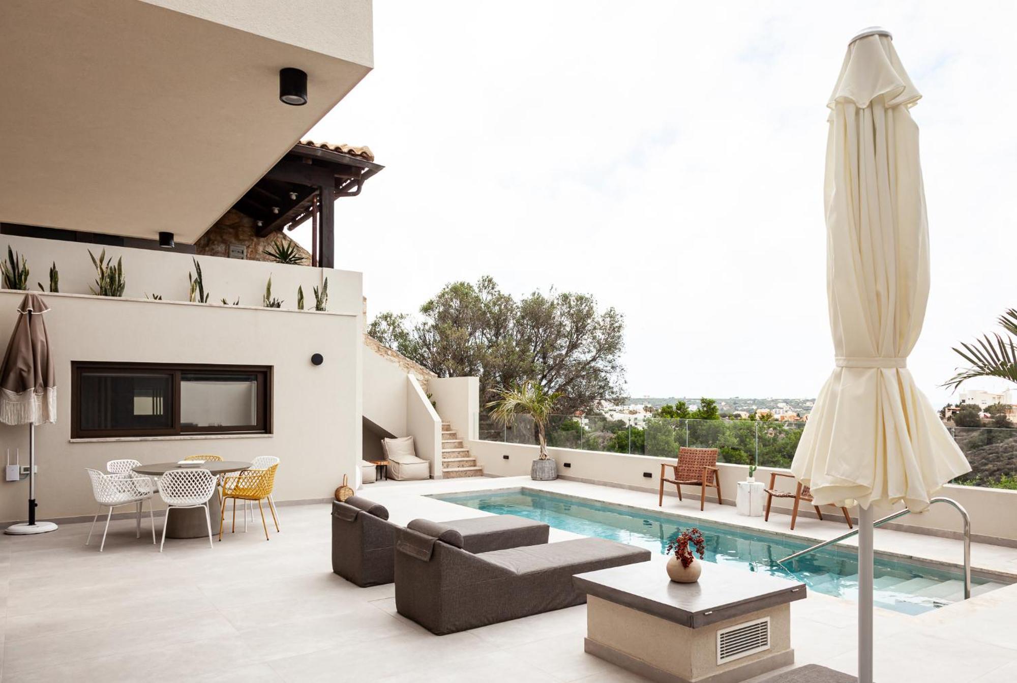 Orama Luxury Suite 3 Bedrooms With Private Pool Hersonissos  Exteriör bild